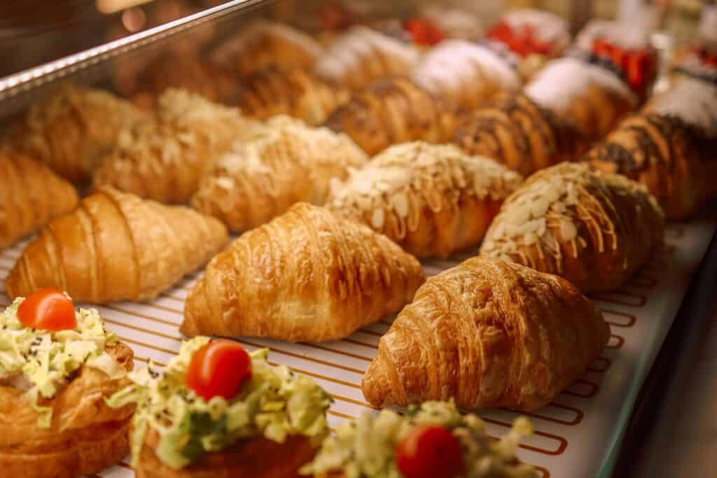 Closeup of pastries in a bakery in the concept of 'best local shops and markets in Finchley'.